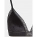 Tommy Hilfiger γυναικείο μπουστάκι βελουτέ μαύρο,κανονική γραμμή,92%polyester 8%elastane UM0UM04758 BDS